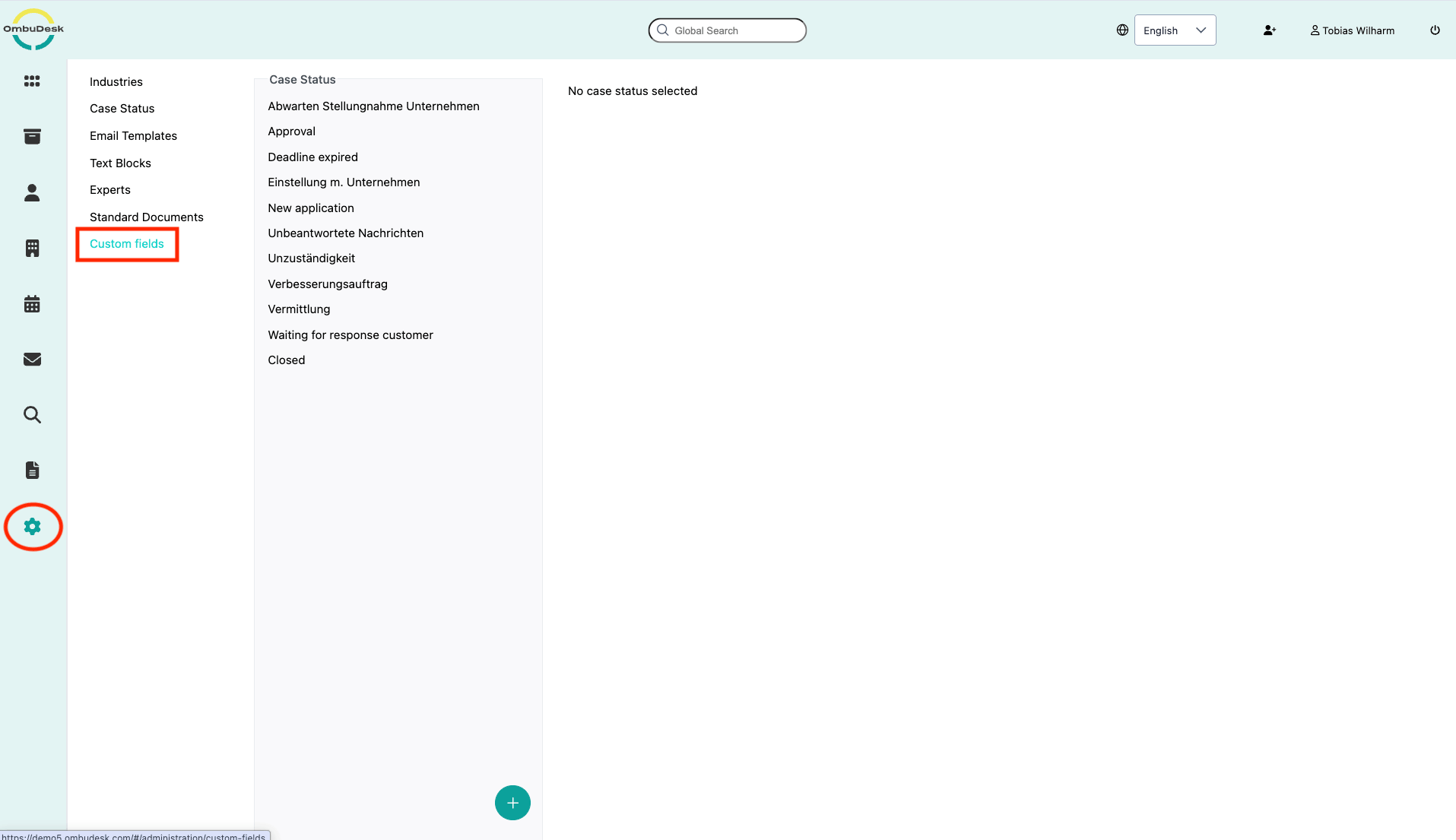 Beispielhafte Erstellung einer neuen Auswahlliste